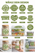 Glutenfrei Sticker | 9 Designs Auswahl | Küchen Aufkleber | Vorratsglas Label | Gluten Free Sticker | Lebensmittel Kennzeichnung