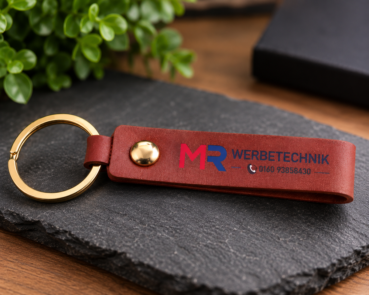 Personalisierter Schlüsselanhänger mit Wunschtext oder Logo – individuelles Geschenk mit Namen