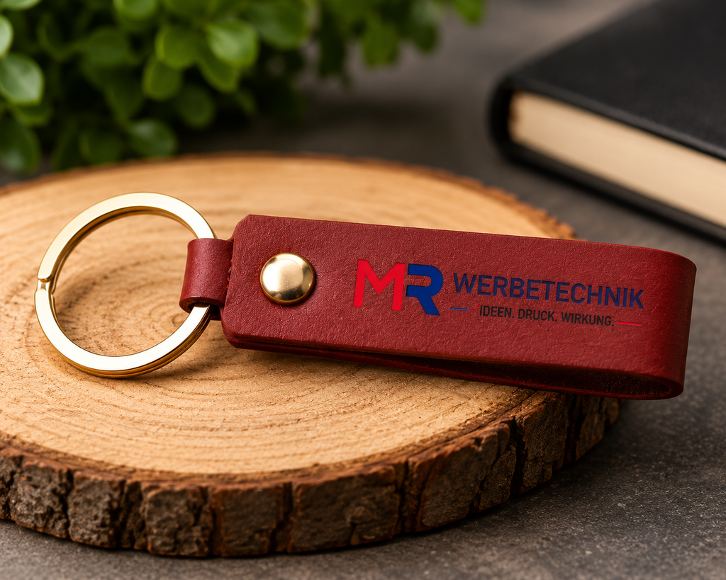 Personalisierter Schlüsselanhänger mit Wunschtext oder Logo – individuelles Geschenk mit Namen