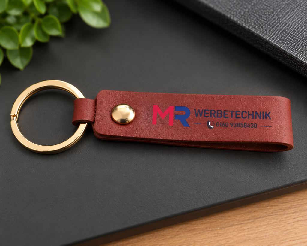 Personalisierter Schlüsselanhänger mit Wunschtext oder Logo – individuelles Geschenk mit Namen