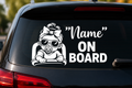 Personalisierter Baby Autoaufkleber mit Name – Baby an Bord Aufkleber – Wunschname – Geschenk zur Geburt – Auto Sticker Baby Mädchen