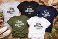 Personalisiertes T-Shirt mit eigenem Design – Wunschtext Shirt – Custom T Shirt – Geschenk für Männer & Frauen – Firmen Shirt