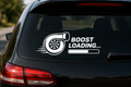 Boost Loading Autoaufkleber | Turbo Sticker | Turbolader Aufkleber | Tuning Auto Sticker | Racing Decal | JDM Style | Heckscheibe Aufkleber