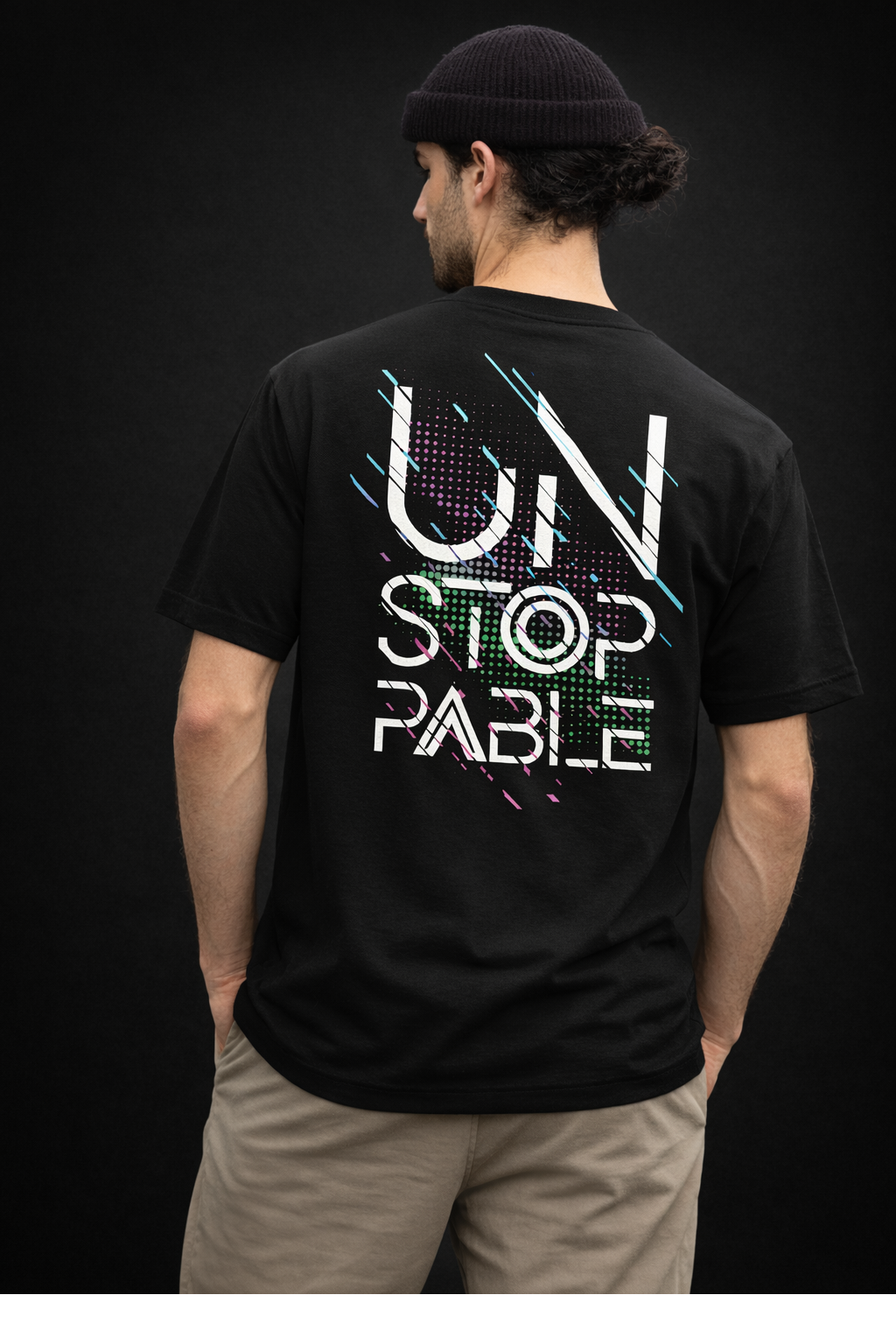 Unstoppable – Oversize-T-Shirt mit Rückenprint